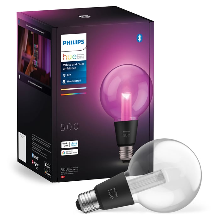Philips Hue RGB G95 Smart LED-lampe E27 500 lm