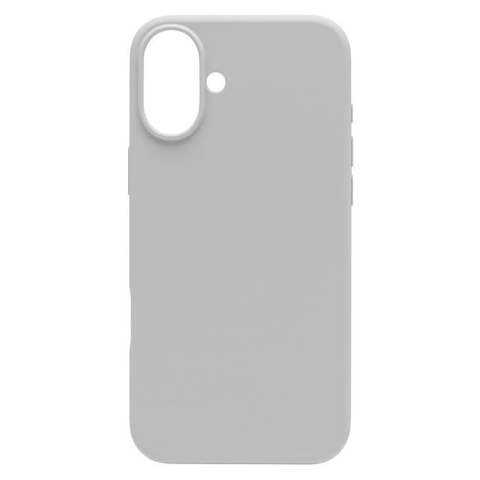 Linocell Rubber case för iPhone 16 Plus Grå