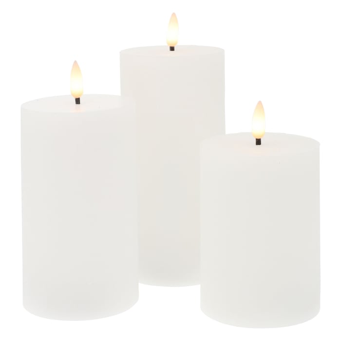 Blockljus LED 3-pack | Belysning & lampor - Julbelysning - Värmeljus LED | GameStuff