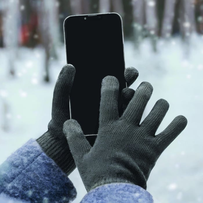 Linocell Stickade touchskärmshandskar | Hem & fritid - Värmare - Värmekläder | GameStuff