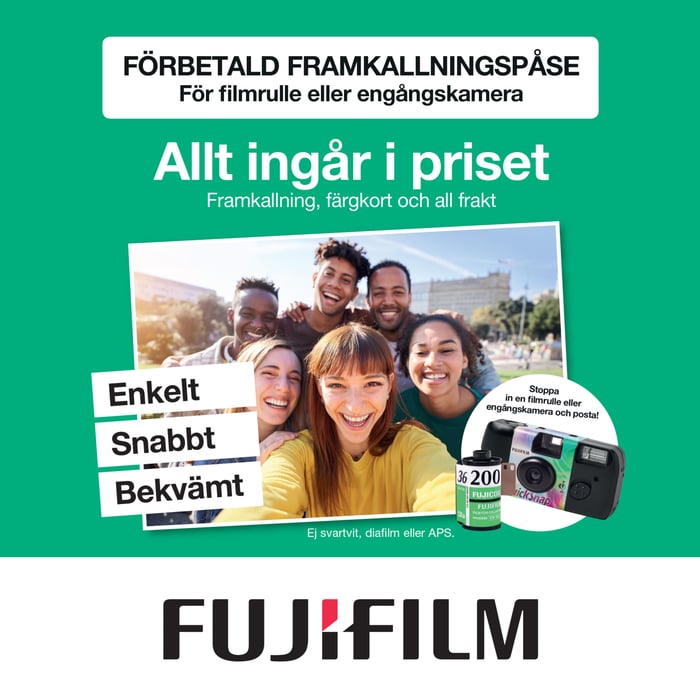 Fujifilm Framkallningspåse 36 bilder färg | Ljud & bild - Foto & video - Kamerafilm | GameStuff