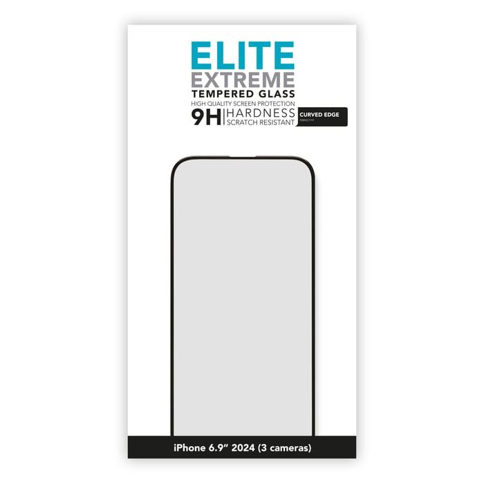 Linocell Elite Extreme Curved Skärmskydd för iPhone 16 Pro Max och 17 Pro Max