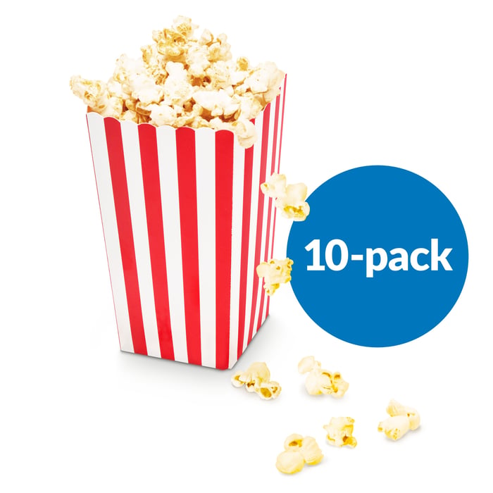 Rubicson Popcornbägare 10-pack | Hem & fritid - Kök & matsal - Popcornmaskiner | GameStuff