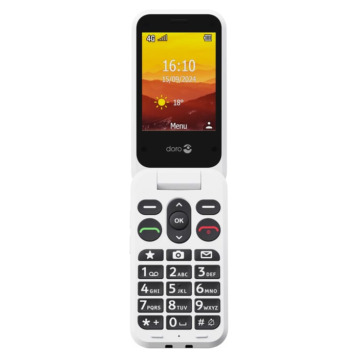 Doro Leva L31 mobiltelefon 4G Svart/vit | Mobilt - Mobiltelefoner - Knapptelefoner | GameStuff