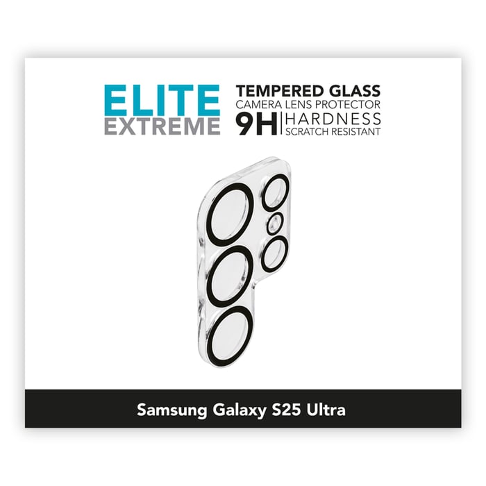 Linocell Elite Extreme Skydd för kameralinsen Galaxy S25 Ultra | Mobilt - Skärmskydd - Skärmskydd till Samsung - Skärmskydd till Galaxy S25 Ultra | GameStuff