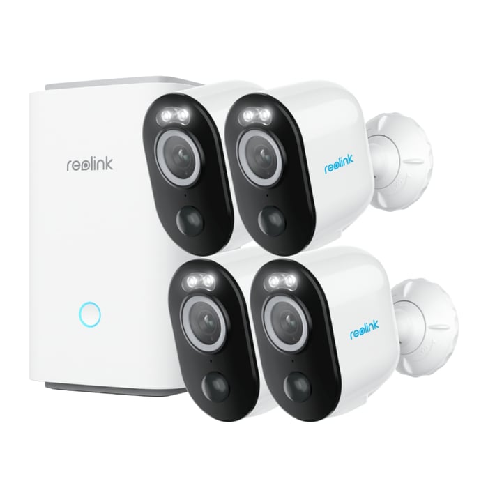 Reolink Home Hub med 4x Argus 3 Pro 2K-kamera
