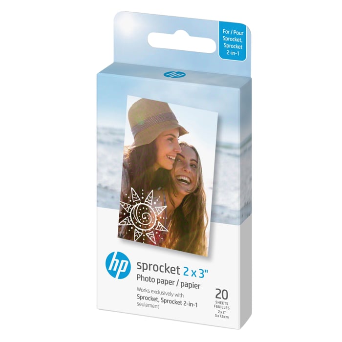 HP Zink papper – 20-Pack 5×7,6 cm