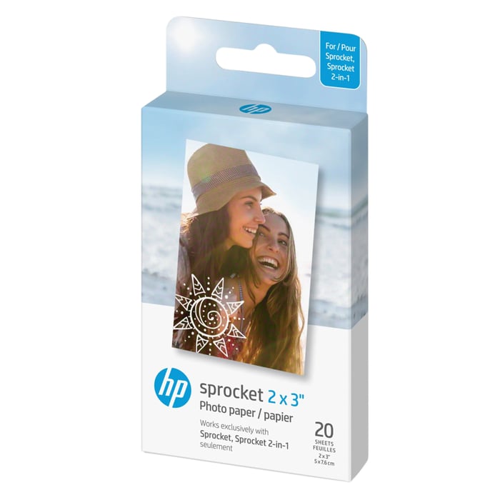 HP Zink papper - 20-Pack 5x7,6 cm