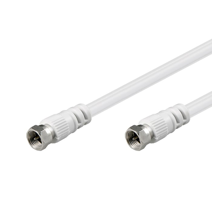 F-kabel Vit 15 m | Kablar & kontakter - Kablar till TV - Antennkablar - F-kablar | GameStuff