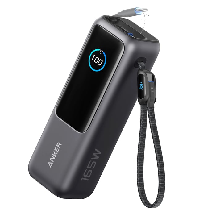 Anker Powerbank 165 W 25000 mAh med kablar