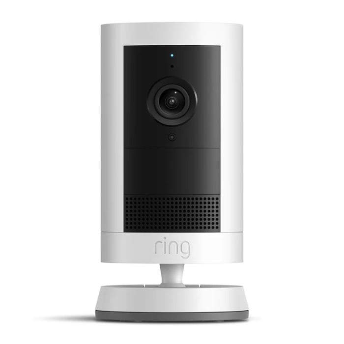 Ring Outdoor Cam Plus Battery - Retinal 2K övervakningskamera Vit