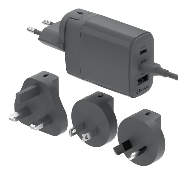 Unisynk 3-porters Global Multi-lader 65W