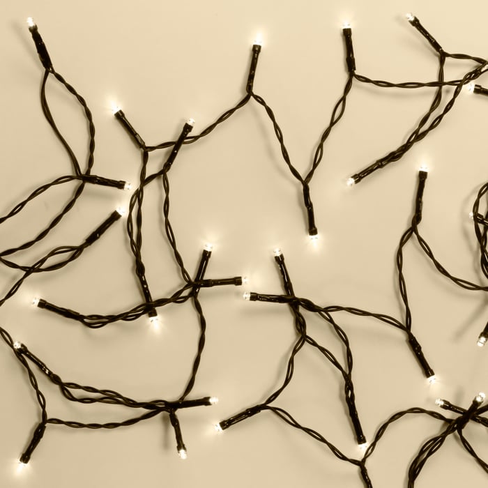 Ljusslinga 48 LED 3,5 m, batteridriven (svart) | Belysning & lampor - Julbelysning - Ljusslingor jul | GameStuff