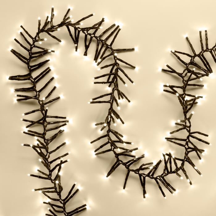 Ljusslinga Kluster 2250 LED 15 m (svart)