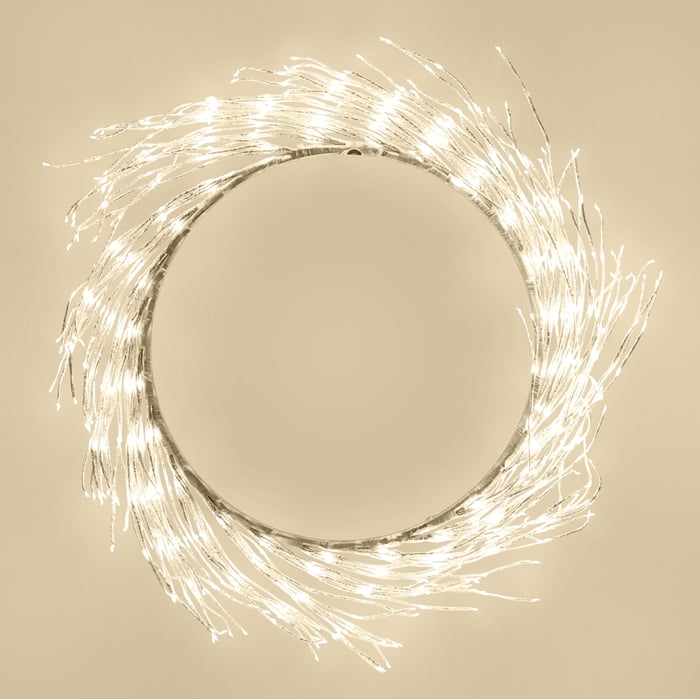 Ljuskrans Ring 936 LED Ø50 cm (silver) | Belysning & lampor - Julbelysning - Ljusslingor jul | GameStuff