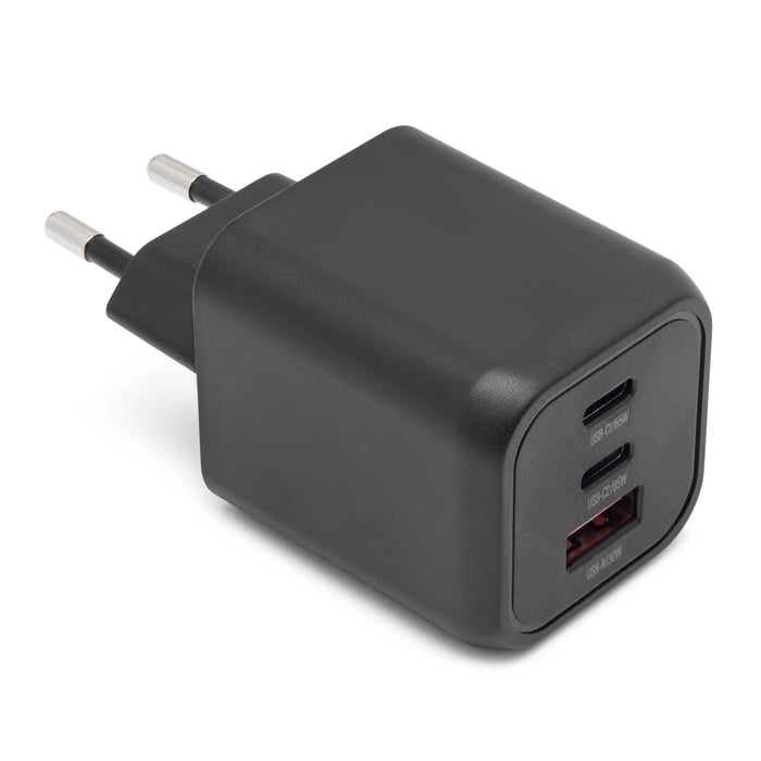 Linocell Premium GaN multiladdare 65 W PD Svart