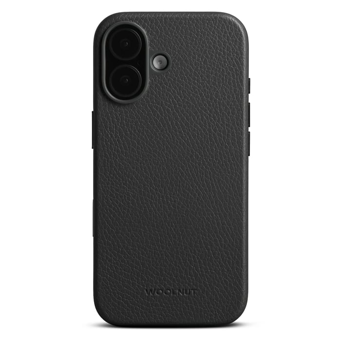 WOOLNUT Skinnetui for iPhone 17 Svart