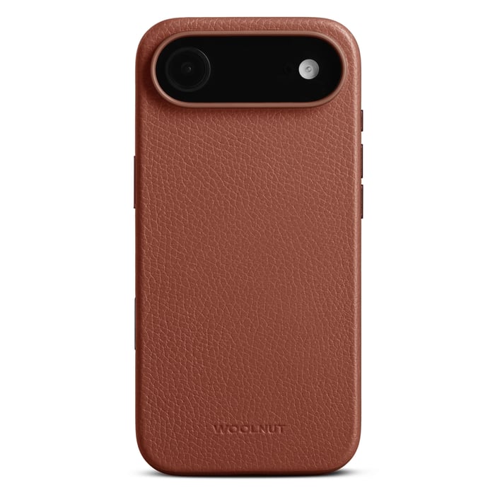 WOOLNUT Skinnetui for iPhone Air Cognac
