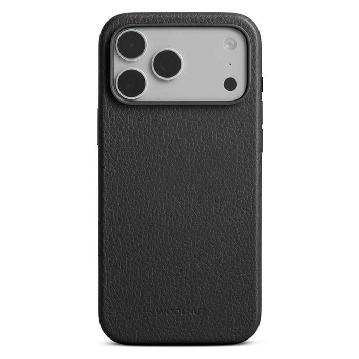 WOOLNUT Läderfodral för iPhone 17 Pro Max Svart | Mobilt - iPhone-tillbehör - iPhone-skal - iPhone 17 Pro Max-skal | GameStuff