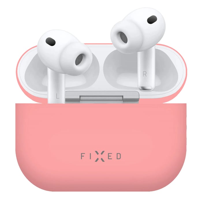 Fixed Silky Silikonfodral för Apple AirPods Pro 3 Rosa