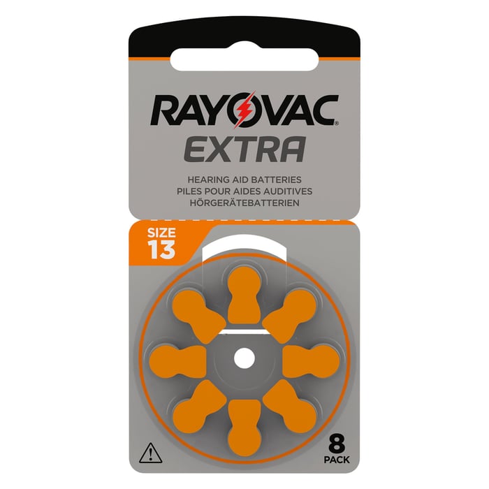 Rayovac Hörapparatsbatterier Orange ZA13 8-pack