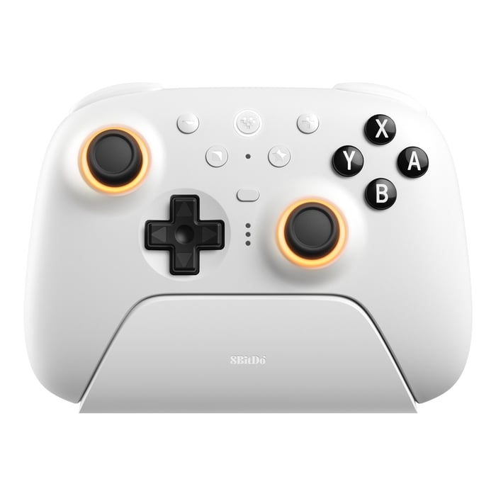 8Bitdo Ultimate 2 Bluetooth-kontroller Hvit