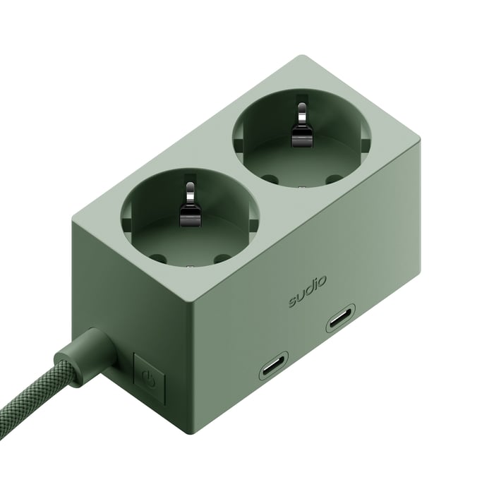 Sudio Brick grenuttag med GaN-laddning 30 W Grön