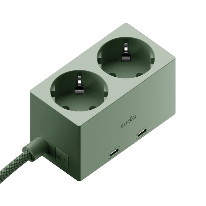 Sudio Brick grenuttag med GaN-laddning 30 W Grön