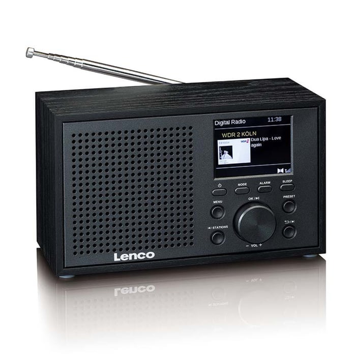 Lenco DAR-017BK DAB+ FM-radio med Bluetooth