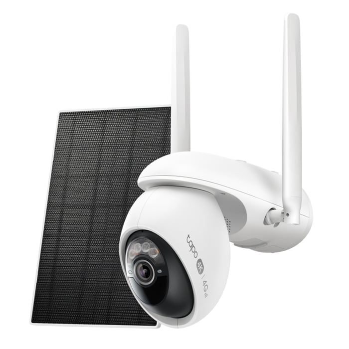 TP-link Tapo C665G Solcelledrevet 4K Pan/Tilt overvåkingskamera med Wi-Fi/4G