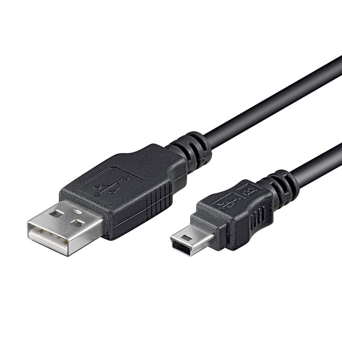 Luxorparts USB-A- till Mini USB-kabel Svart 1,8 m | Kablar & kontakter - USB-kablar | GameStuff