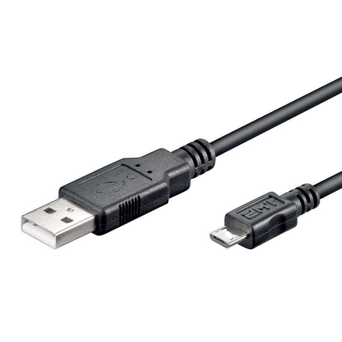Luxorparts USB-A- till Micro-USB-kabel 1 m | Kablar & kontakter - Kablar till mobil - Micro-USB kablar | GameStuff