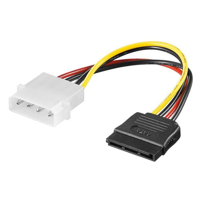 Luxorparts Strömadapter Molex till SATA – Molex 4-pin | Dator - Datorkomponenter - Datorkablar - Kablar till hårddisk | GameStuff
