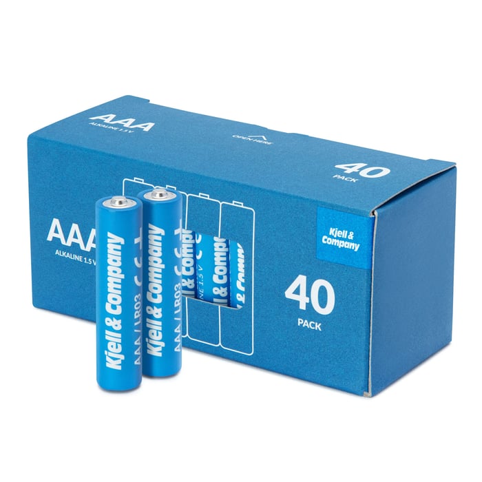 Kjell & Company AAA-batterier (LR03) 40-pack | El & verktyg - Batterier - AAA-batterier | GameStuff