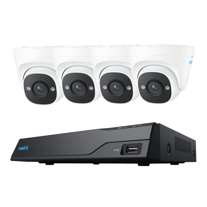Reolink NVS8-5MD4 overvåkingssystem med 4 kameraer