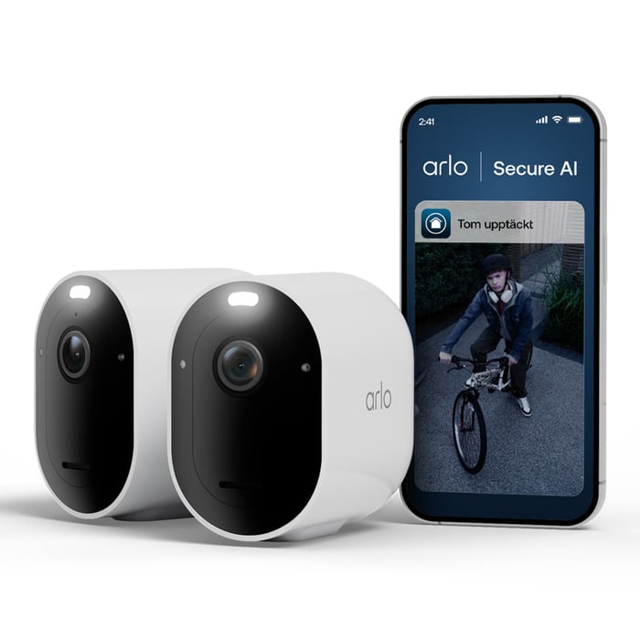 Arlo Pro 6 – Trådlös övervakningskamera utomhus 2-pack | Säkerhet & övervakning - Kameraövervakning - Övervakningskameror - Arlo-kameror | GameStuff
