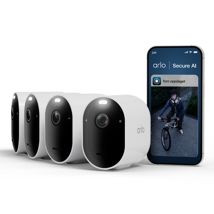 Arlo Pro 6 – Trådløst overvåkingskamera 4-pk.