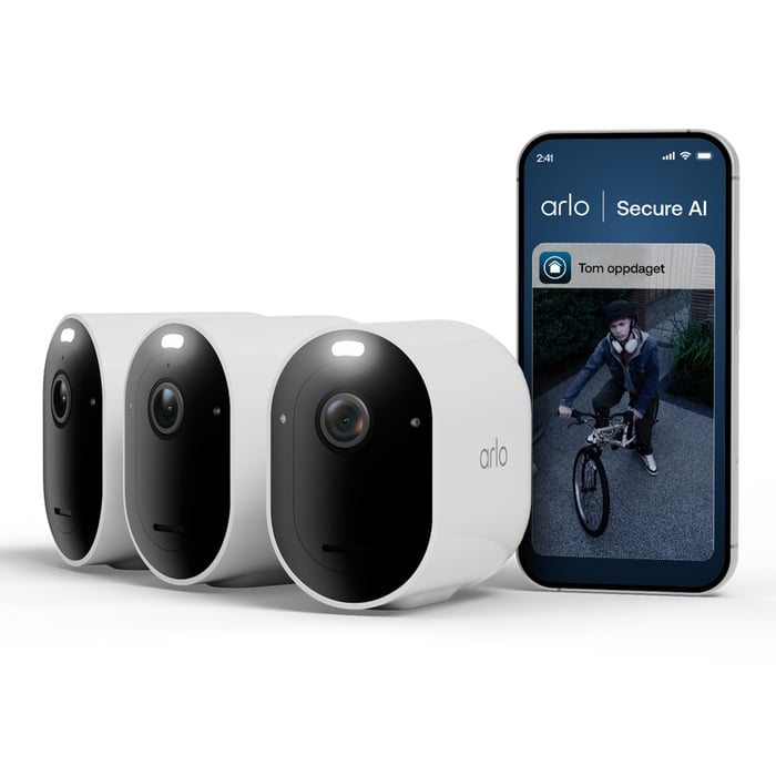 Arlo Pro 6 – Trådløst overvåkingskamera 3-pk.