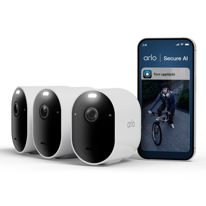 Arlo Pro 6 – Trådlös övervakningskamera utomhus 3-pack | Säkerhet & övervakning - Kameraövervakning - Övervakningskameror - Arlo-kameror | GameStuff
