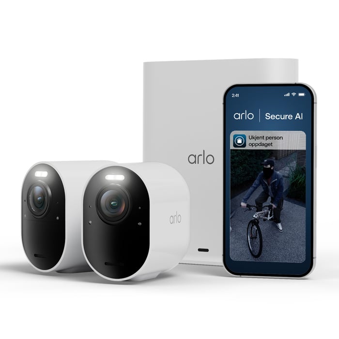 Arlo Ultra 3 4K – Trådløst overvåkingskamera 2-pk.
