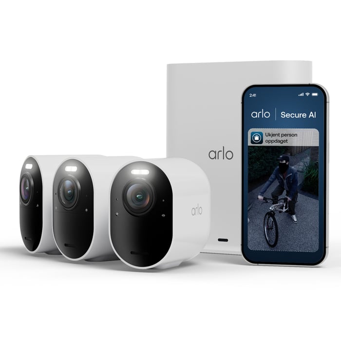 Arlo Ultra 3 4K – Trådløst overvåkingskamera 3-pk.