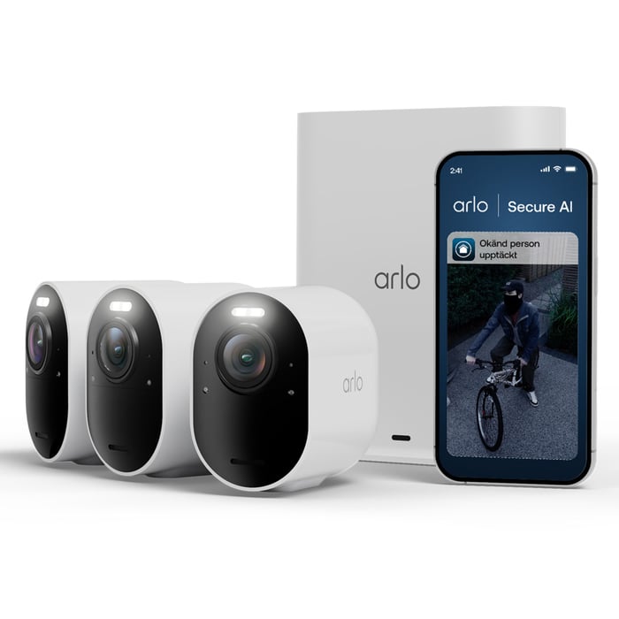 Arlo Ultra 3 4K – Trådlös övervakningskamera 3-pack