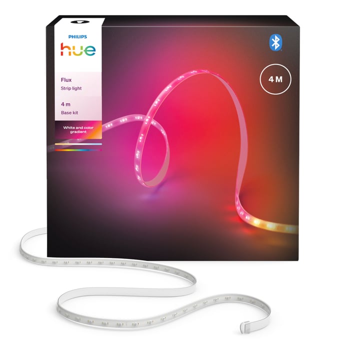 Philips Hue Flux LED‑list – Smart RGBW‑innendørsbelysning 4 m