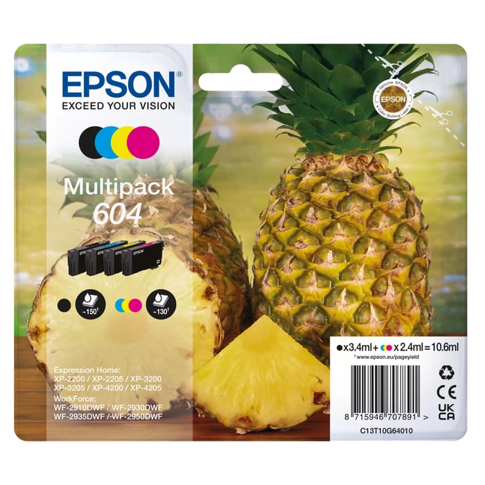 Epson 604 bläckpatroner i multipack | Kontor - Skrivare & tillbehör - Bläckpatroner - Epson | GameStuff