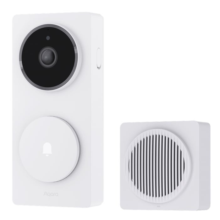 Aqara Doorbell Camera Hub G410 - smart dørklokke med hub Vit