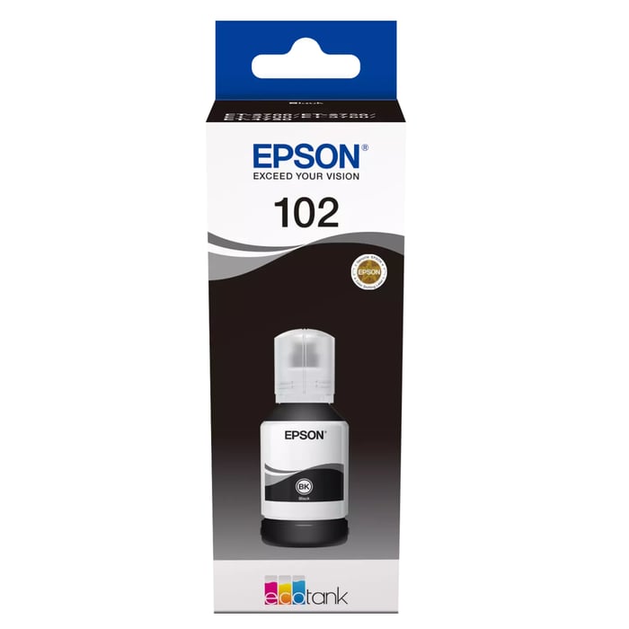 Epson 102 EcoTank bläckflaska 127 ml | Kontor - Skrivare & tillbehör - Bläckpatroner - Epson | GameStuff