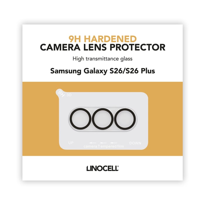 Linocell Skydd för kameralinsen till Galaxy S26/S26 Plus | Mobilt - Skärmskydd - Skärmskydd till Samsung - Skärmskydd till Galaxy S26 Plus | GameStuff