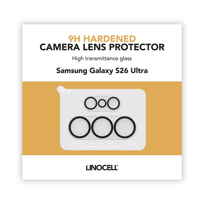 Linocell Skydd för kameralinsen till Galaxy S26 Ultra | Mobilt - Skärmskydd - Skärmskydd till Samsung - Skärmskydd till Galaxy S26 Ultra | GameStuff