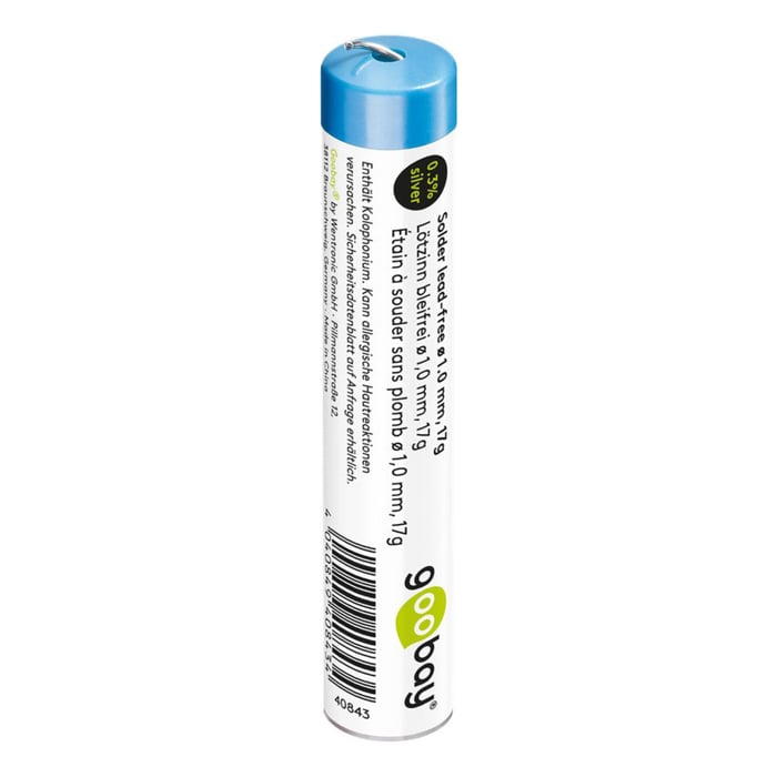 blyfritt lödtenn ø 1,0 mm 17 g