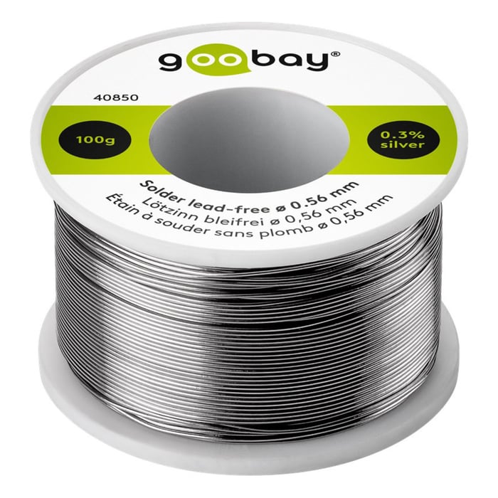 Blyfritt lödtenn ø 0,56 mm 100 g | El & verktyg - Verktyg - Lödning - Lödtenn, lod | GameStuff